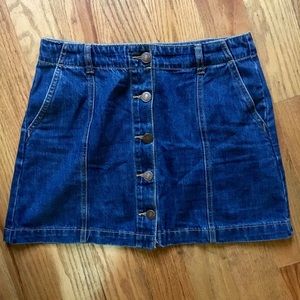 Denim mini skirt